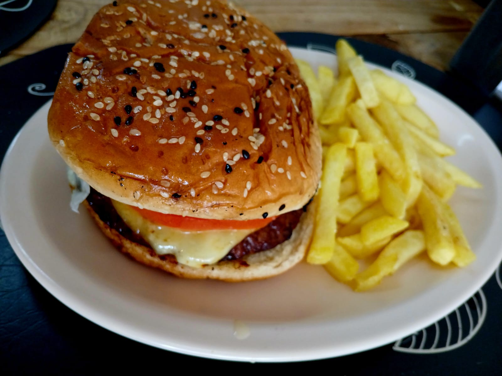 Hamburguesa con papas